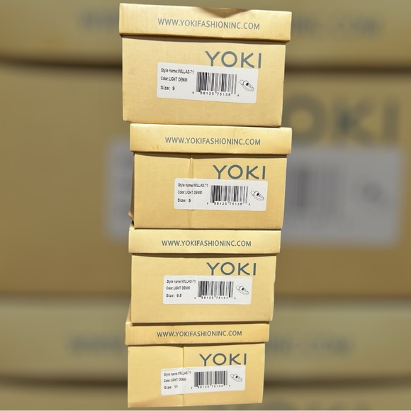 Yoki Women’s Willas Mule in Dark Denim and Light Denim Style Size 11 - Picture 4 of 4